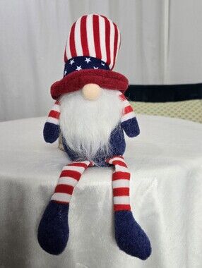 Patriotic Red White & Blue Male Gnome Plush